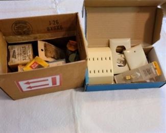 Assorted staples and outlet covers