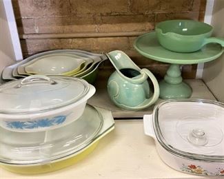 MORE PYREX, CORNING WARE AND JADEITE