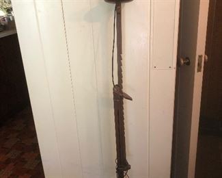 1930’s adjustable ratchet floor lamp
