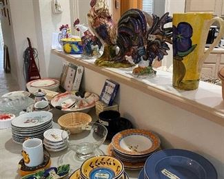 ROOSTER COLLECTION GUARDING THE KITCHEN