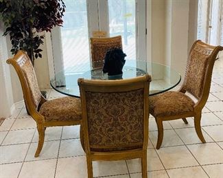 4 BERNHARDT UPHOLSTERED CHAIRS