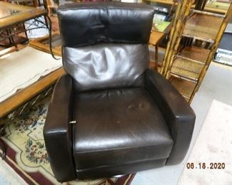 Walter E Smith leather recliner