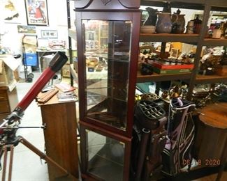 corner curio cabinet