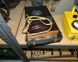 vintage UV light and glasses