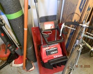 electric Toro snowblower