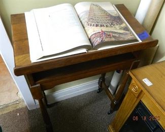 vintage book table