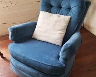 Lot #17 Blue Swivel Chair $50
