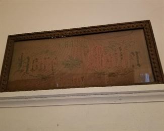 Antique Embroidery 1800's $100