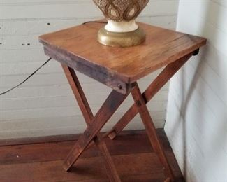 Vintage folding wood table Mid 1900's