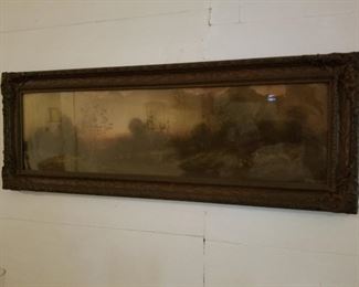 Antique beautifully keep wood framed picture