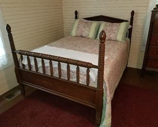 Lot #20 Antique Jenny Lind Spindle Bed $350 (bedding sold separately)