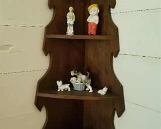 Vintage Corner Shelving $45