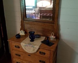 Lot #28 Eastlake Dresser with Mirror $400