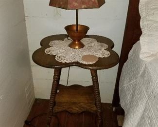 Lot #27 Small Spindle Leg Table $75