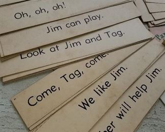 Flash Cards Vintage Style School Flashcards Printable Digital Collage Sheet