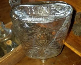 Cut Glass Wine Bottle (More info to come) $10