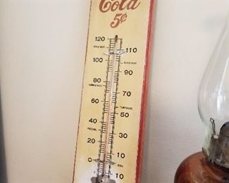 Coco Cola 5 Cent Thermometer