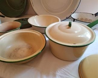 Vintage Enameled Pan