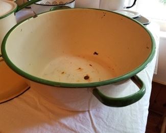 Vintage Enameled Pan