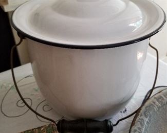 Vintage Enameled Pan