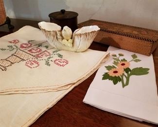 Vintage Hand Embroidered Material