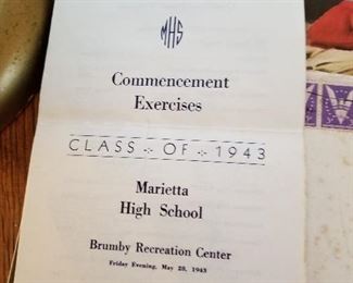 1943 Commencement Marietta High School