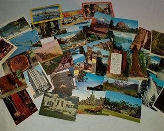 Vintage postcards, Random cards from the 1910s to '80s, post cards $1 each $40 for collection (several not pictured)