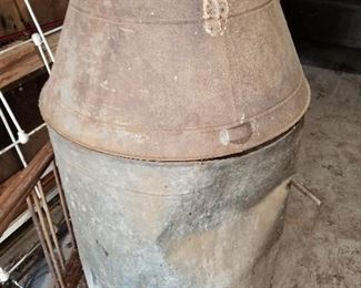 Antique Farm Water Storage container with Tub to cover $50