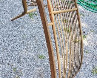 Large Amish Primitive Sickle Hay Scythe Vintage Antique Farm Tool $200