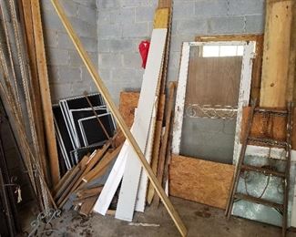 Vintage Wood Doors and wood pieces (LADDER SOLD) Other items are still for sale