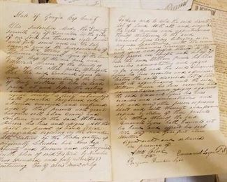 Lot #44 Euharlee/ Cartersville and surrounding area Historical Documents and Land Deeds $250 **reserve price