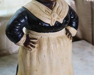 180 - Old Porcelain Aunt Jemima, 11 in. T.