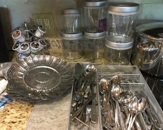 flatware, canisters