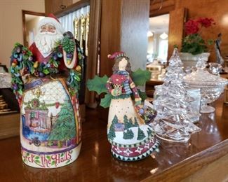 Jim Shore glass christmas tree