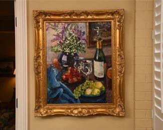 20. Oil on Canvas Still Life Signed Gordon