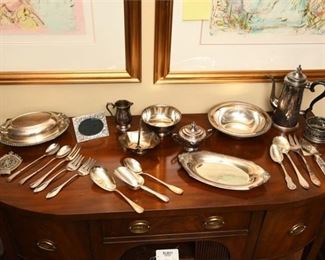 30. Assortment of Silverplate Dishes and Items