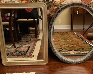 33. Two 2 Framed Wall Mirrors