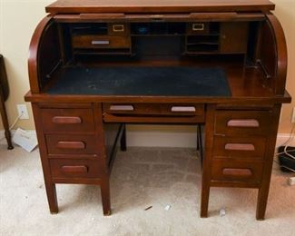 41. Roll Top Desk with Drawers