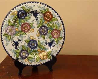 44. Talavera Mexican Hand Painted Plate