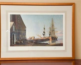 46. Signed John Stobart b. 1929 Limited Edition Print of Nantucket