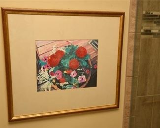 69. Signed Artists Print in Frame