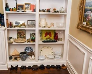 92. Assorted Decor and Vase Stands