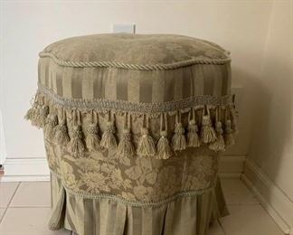 Stuffed and Fringed Ottoman
