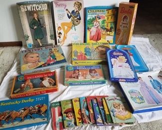 Vintage Paper Dolls and Books