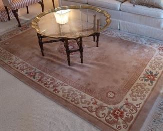 10  chinese  rug   5'10  x  9'  price  is  100.00    ( not the coffee  table)