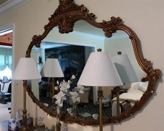 64.  Large  ornate  mirror