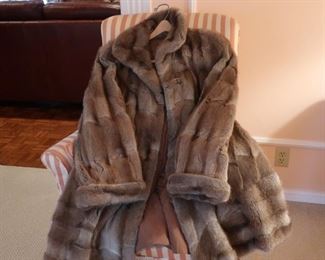 large  sheared   mink  coat