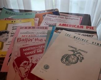 vintage sheet  music 