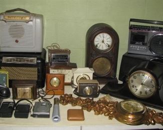 Vintage radios and clocks