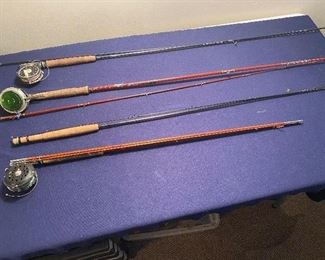 Fly fishing rod reels 